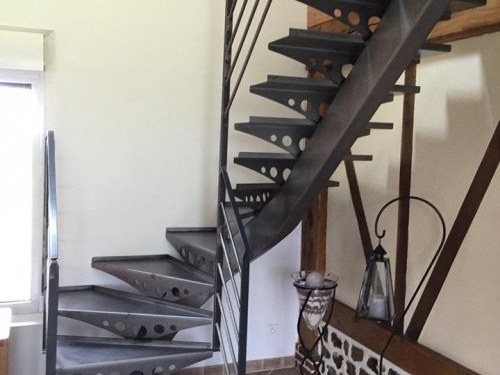 escalier quart tournant tout metal