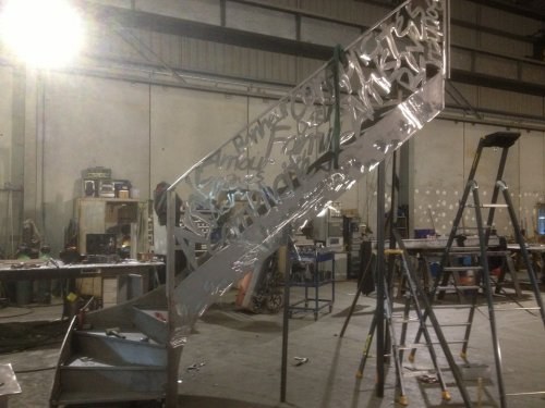 exemple construction escalier dans atelier mhb metallerie le neubourg