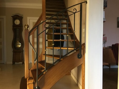 garde corps pour escalier interieur en bois