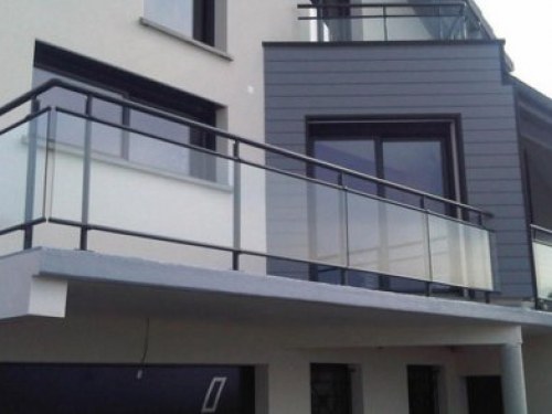 garde corps verre aluminium