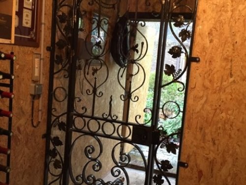 porte ferronnerie noire interieure