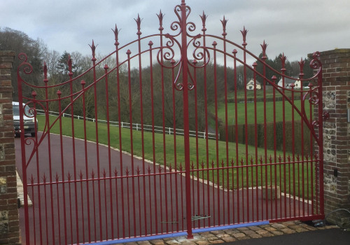 Portail en fer forgé