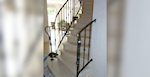 Entree escalier fer forge maison MHB Metallerie