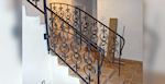 Fabrication escalier design en fer MHB Metallerie